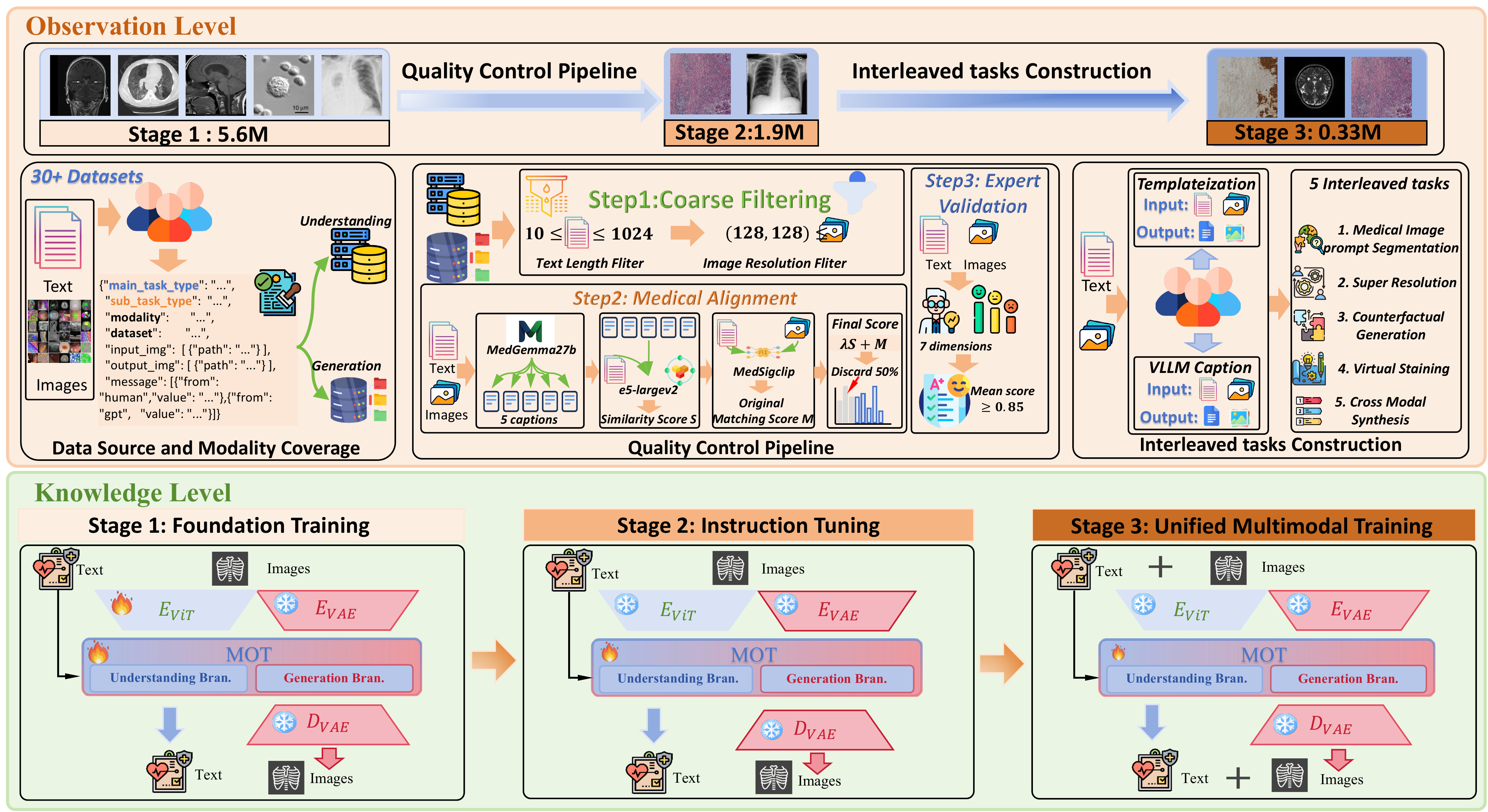 UniMedVL Architecture