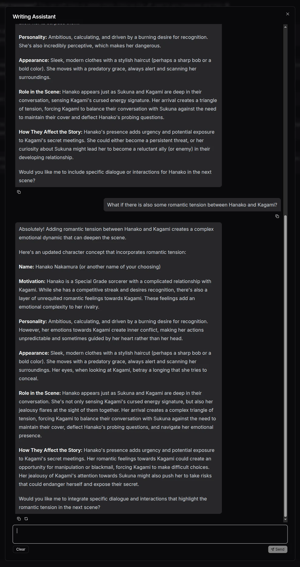 Writing Assistant: Add Character Pt. 2